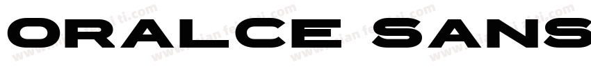 oralce sans bold字体转换